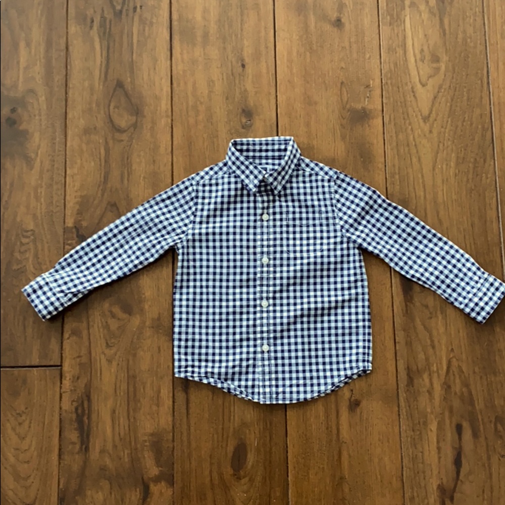 Janie and Jack Plaid Poplin Shirt